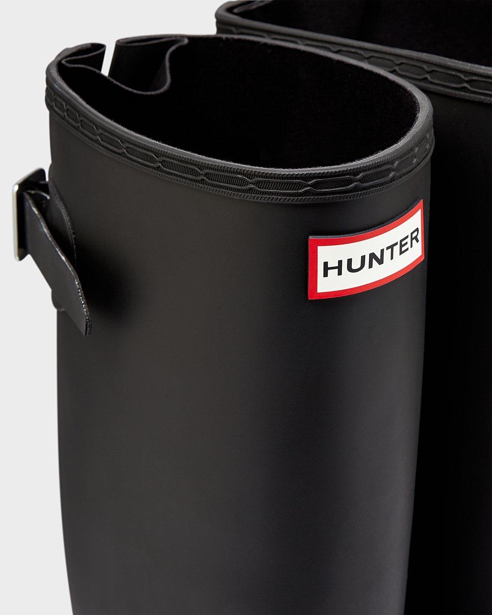 Womens Hunter Original Back Adjustable - Tall Rain Boots Black - 4036-KQUTE